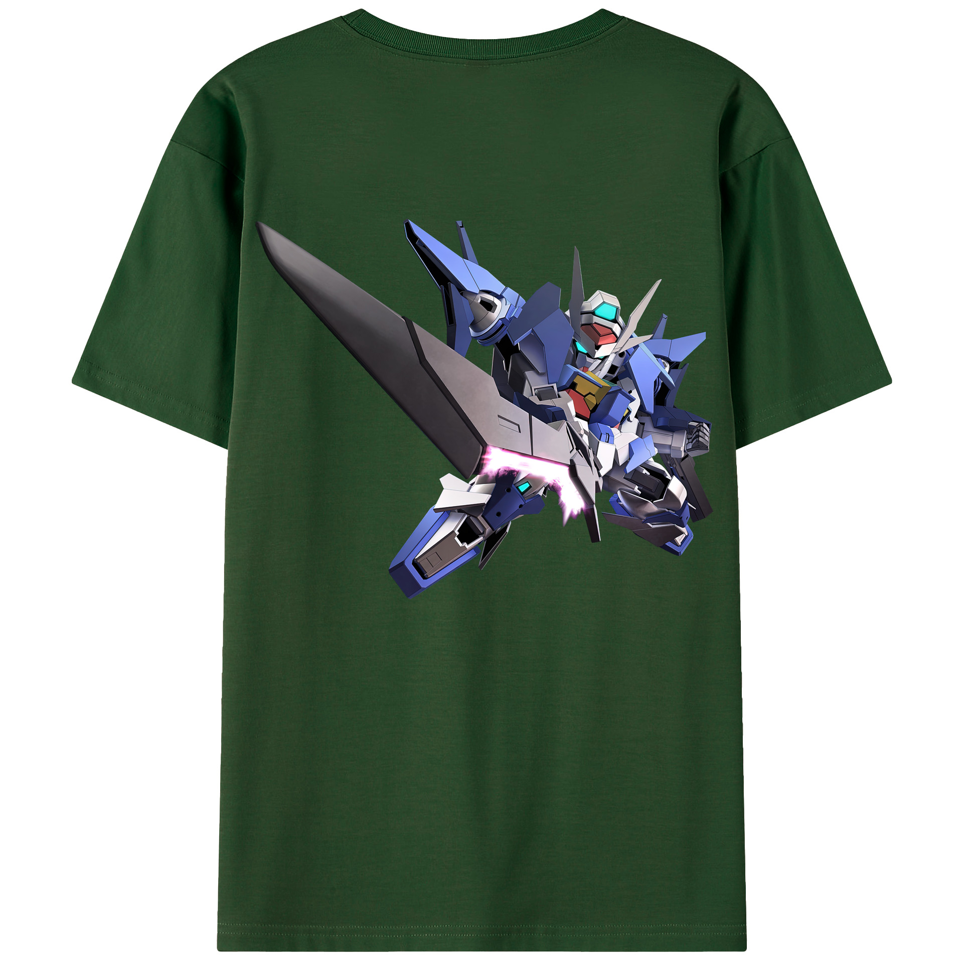 （画像用） 機動戦士ガンダム Mobile Suit Gundam 綿100％半袖Tシャツ（背面プリント）